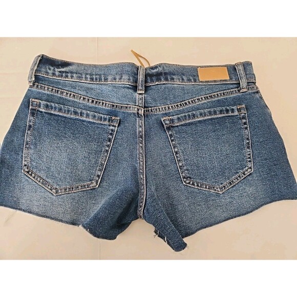 Hollister Vintage Baggy Shorts Women's Size 26 Blue Low rise Distressed Cut Off - Picture 6 of 9